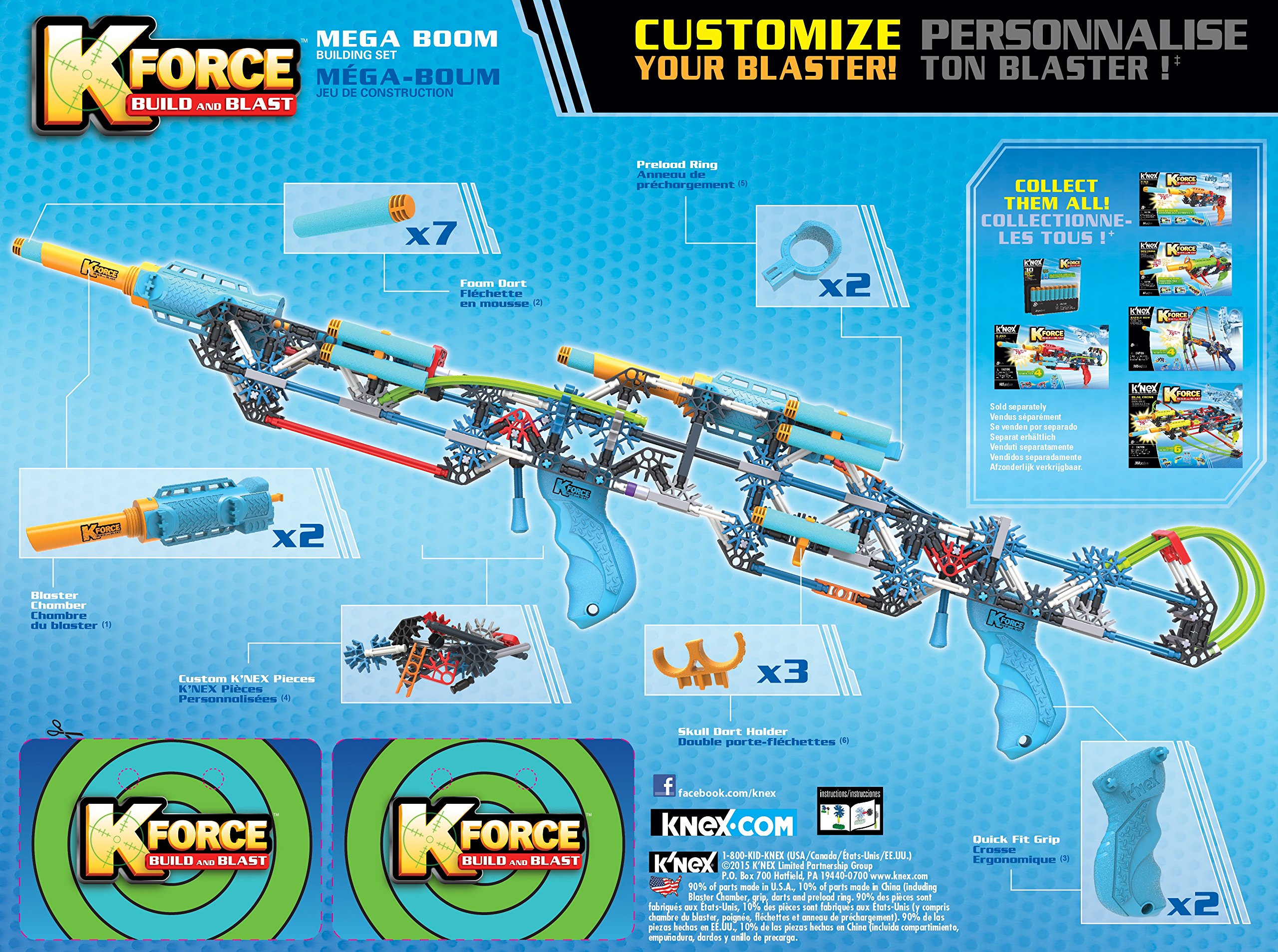 K'Nex K-FORCE ‒ Mega Boom Building Set – 335 Pieces – Ages 8+